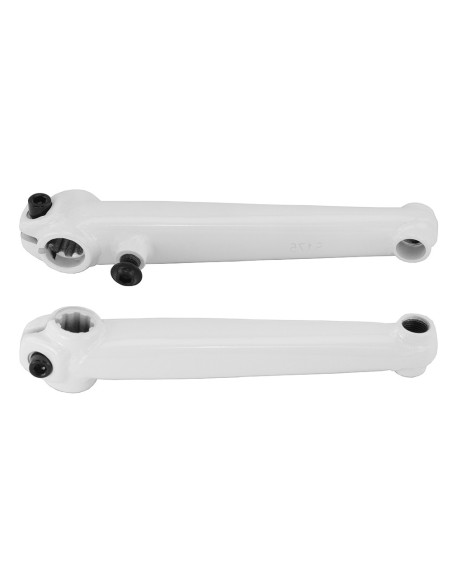 Cro-mo Crank Arm Set 170mm 19mm Spindle 8t spline White.